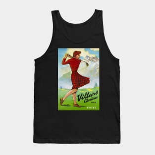 Villars - Chesières,Switzerland,Travel Poster Tank Top